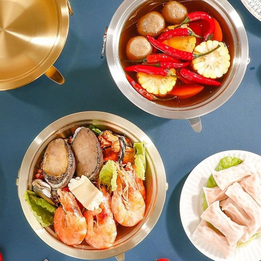 

Портативный индивидуальный хотпот из нержавеющей стали, легкий, роскошный, с нескользящим дном, для китайских блюд, для ресторанов