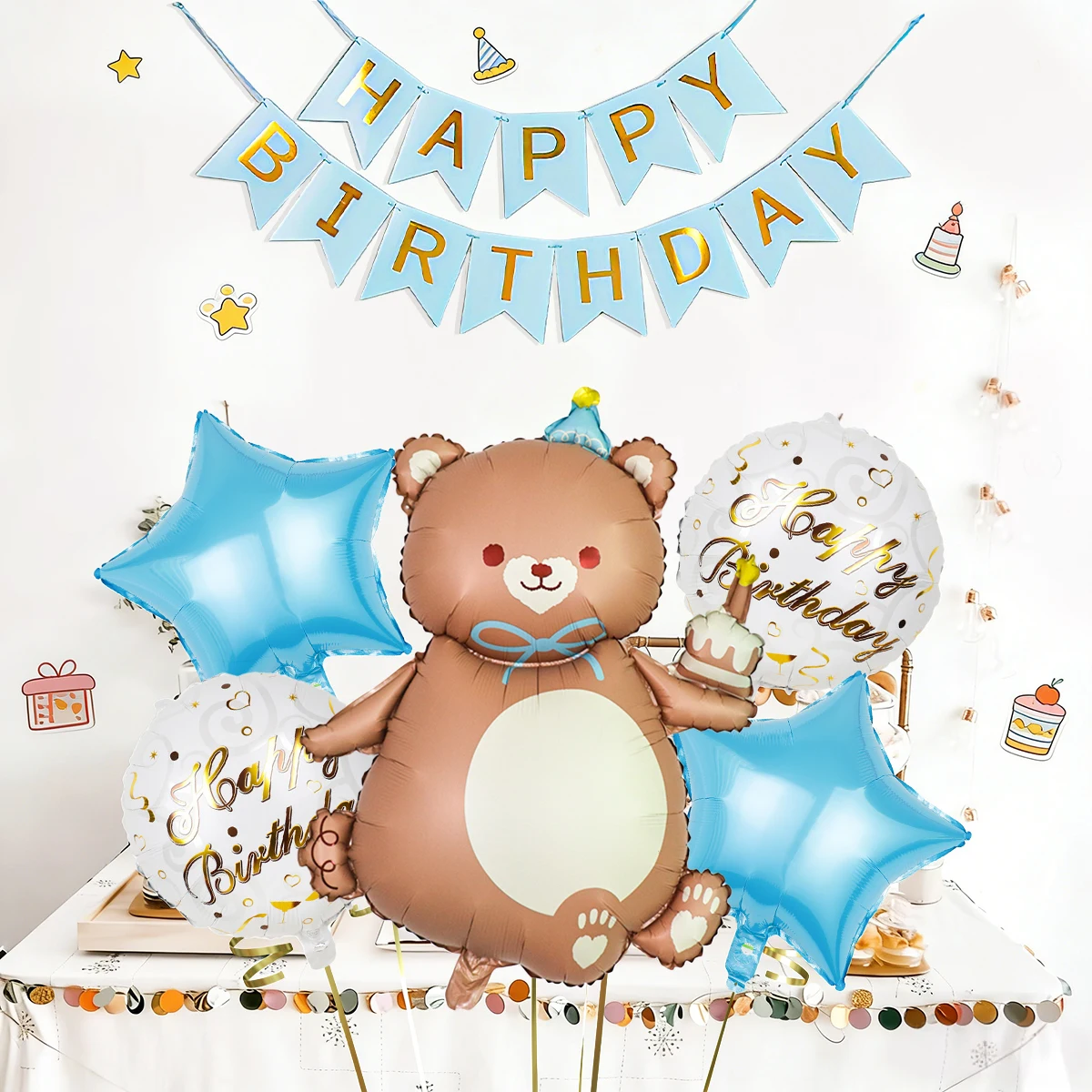 6-Piece Cake Bear B…