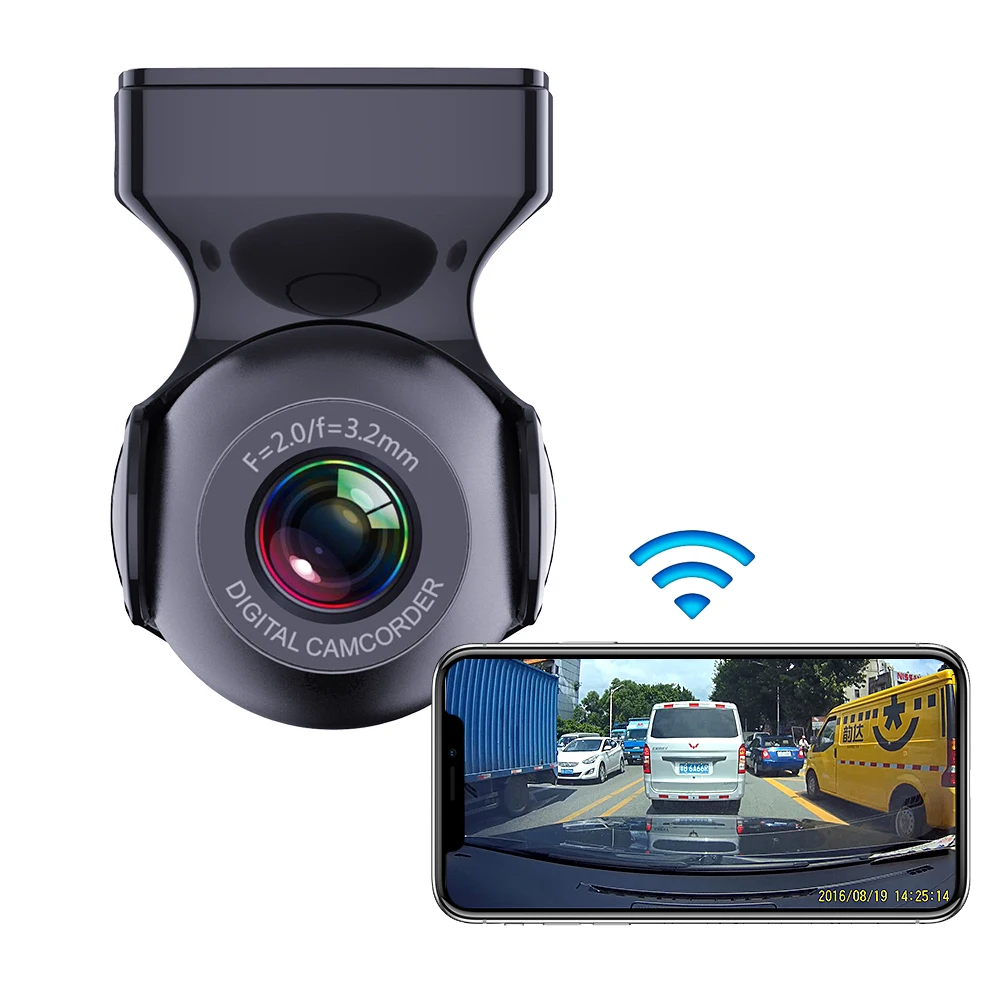 Hidden USB Wifi Dash Camera 1080P Night Vision DVR Car Black Box Loop Recording G-Sensor