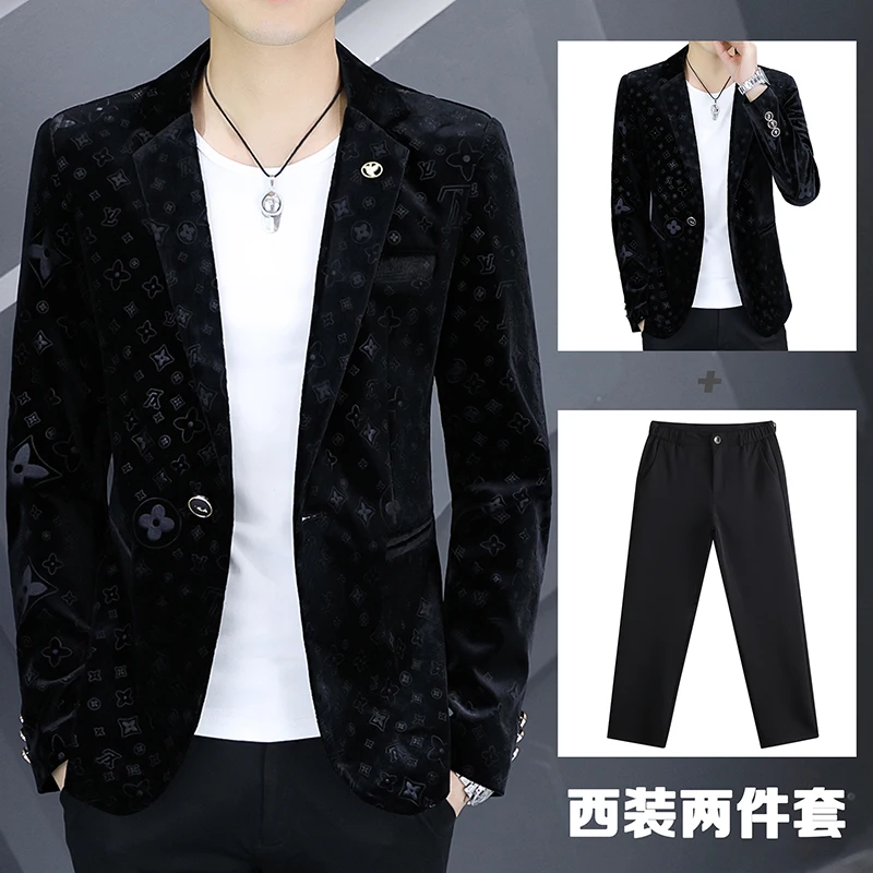 العصرية الرجال قطعتين البدلة المألوف سليم صالح الأعمال عارضة البدلة سترة واحدة أو مجموعة كاملة مريحة زر واحد الرجال أعلى