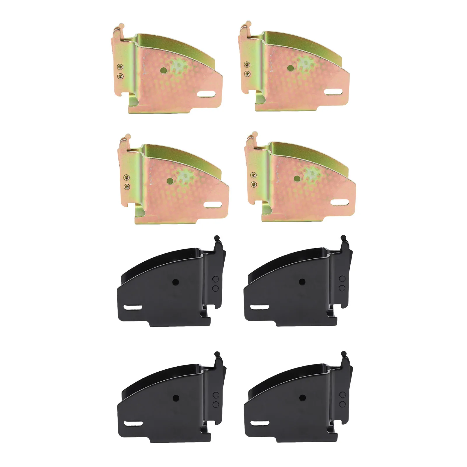 4Pcs E Track Wood Beam End Socket Heavy Duty Storage Lumber Bracket for Truck Trailer Van RV Cargo Trailer E Track Wood Beam