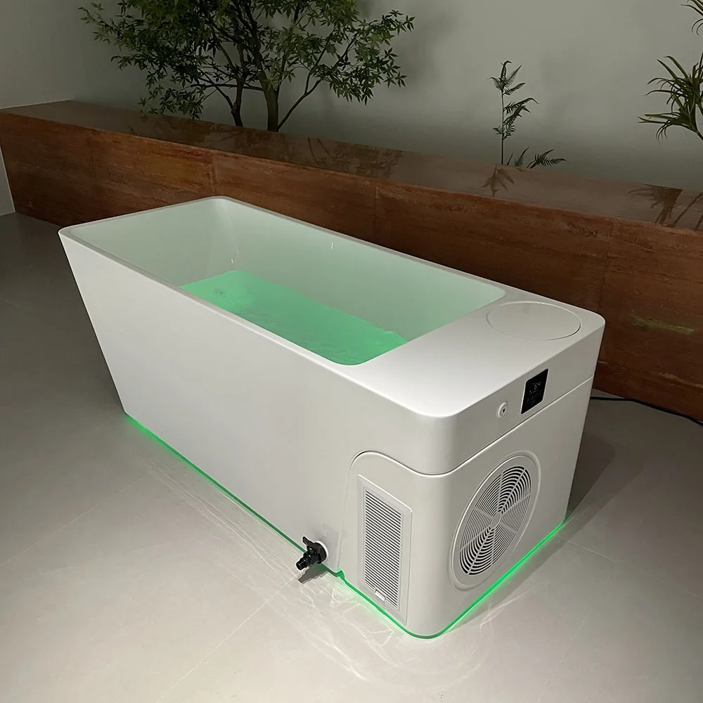 WiFi APP Control 1 Acrylic Cold Plunge Ice Bath Tub Athlete Recovery All-in-One for Villa Gym Garden Use