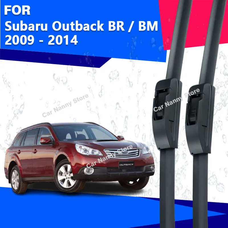 

Front Windshield Windscreen Blades for Subaru Outback BR BM 2009 - 2014 Car Wipers Rubber Strip Wiper Soft Rubber 2010 2011 2012