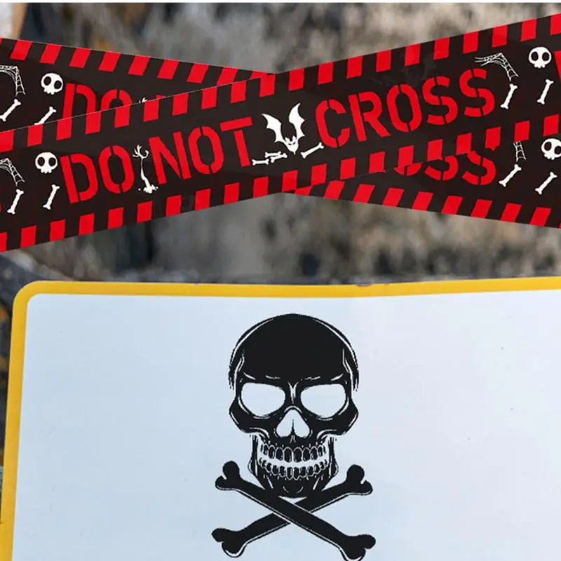 Pita peringatan Halloween, pita Halloween, pita peringatan, pita bahaya, pita Halloween, pita peringatan Halloween