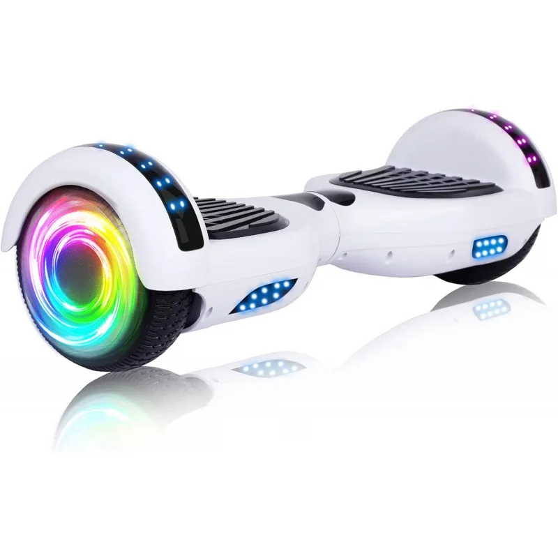 Hoverboard Kids Ages 6-12, with Built-in Bluetooth Speaker and 6.5 Colorful Lights Wheels, Safety Certified Self Balancing