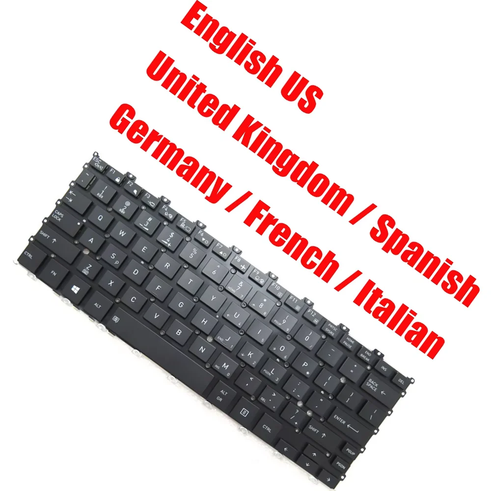

FR IT SP US UK GR Laptop Keyboard For Dynabook For Portege X30L-G English Germany Italian French Spanish Without Pointing New