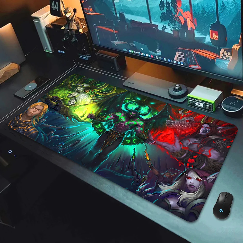 عالم من warcraft لوحة الماوس للاعبين ، حصيرة مكتب ، اكسسوارات المكتب ، لوحة الماوس ، لوحة مفاتيح كبيرة ، ملحقات الألعاب ، اليابان