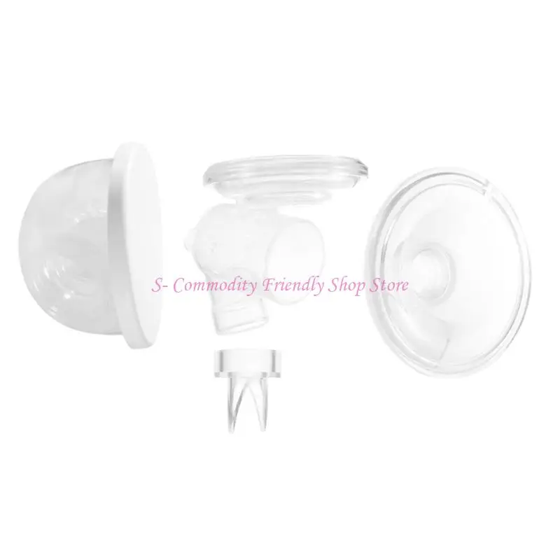 85AE 6Pcs/pack Wearable Breast Pumping Machine Accessories Set Silicone Diaphragm with Connection Adapter for S12 Repair
