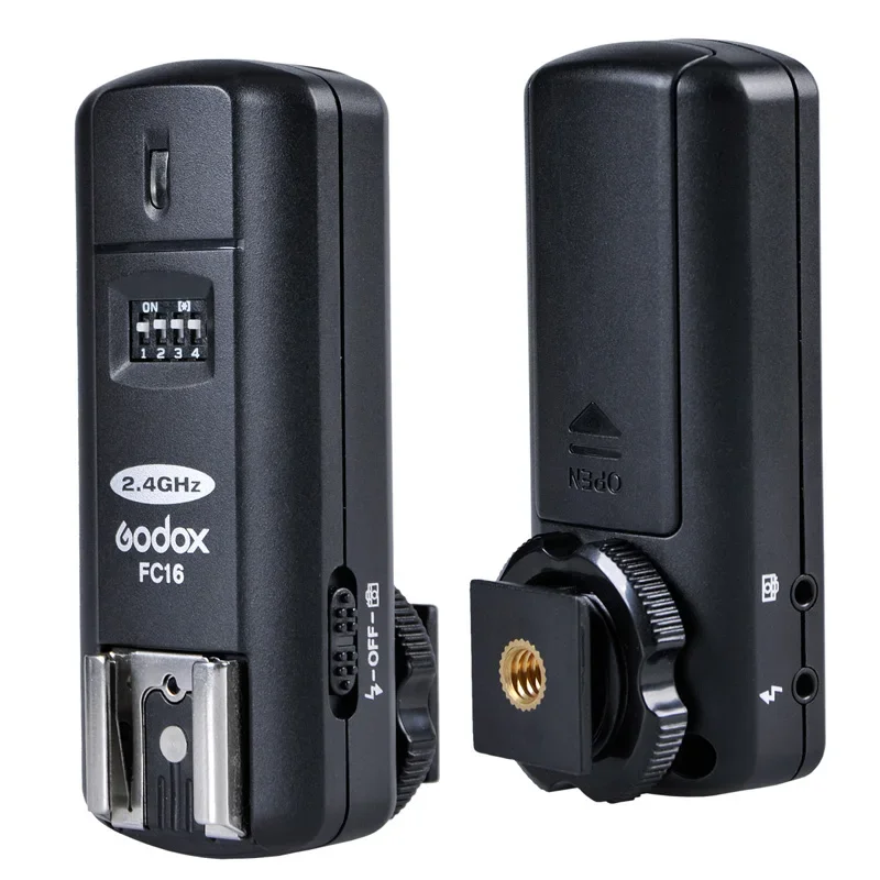 Godox FC-16 Transmitter +Receivers 2.4G 16 Channels Wireless Remote Flash Speedlite Trigger Shutter Release for Canon Nikon DSLR