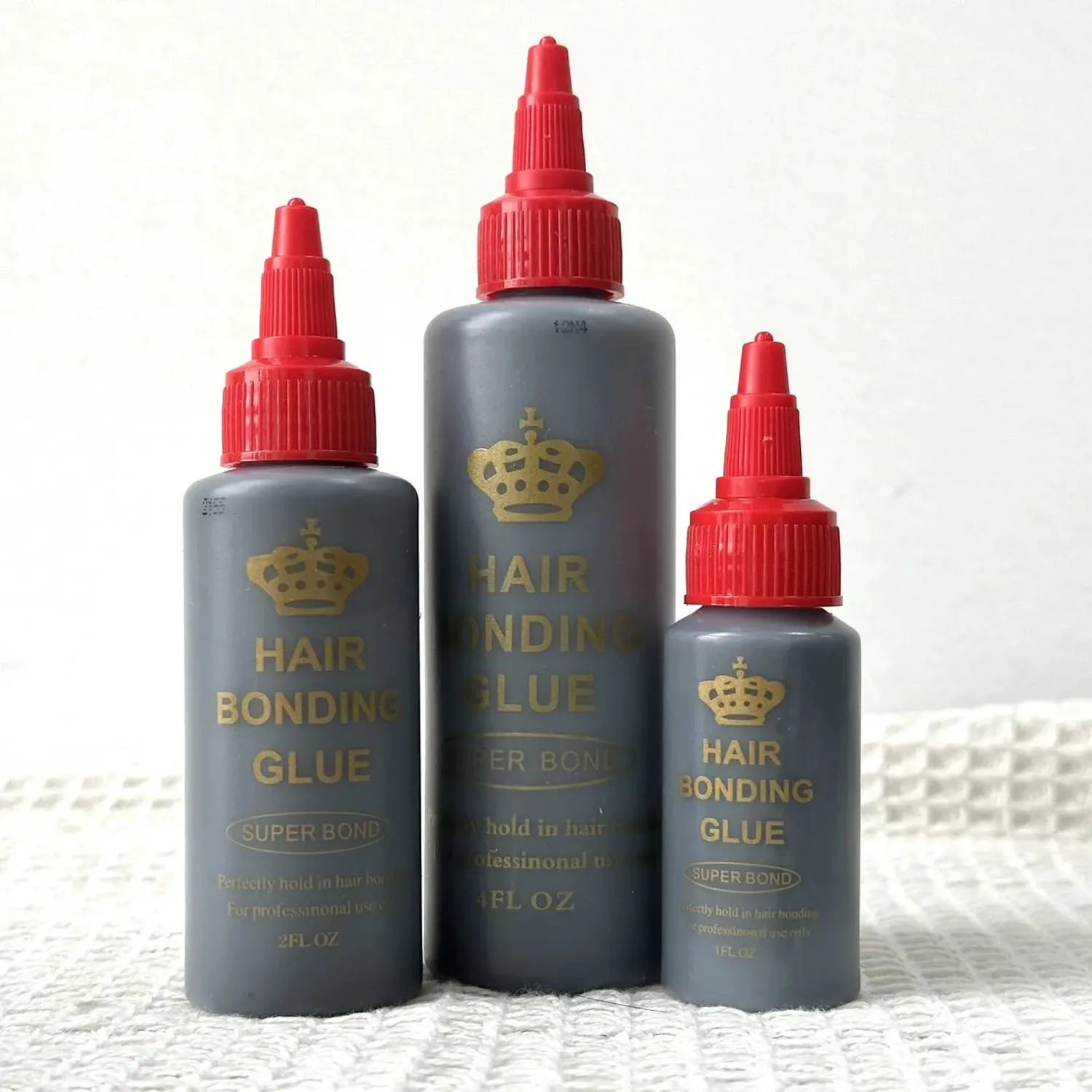 Colle de tissage de cheveux noirs, Anti-champignon imperméable, Super liaison pour une tenue parfaite dans la colle de dentelle