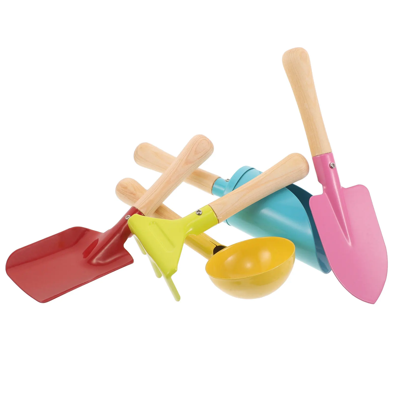 5Pcs Children's Garden Tool Kid Yard Tools For Toddler Garden Toy Set Outdoor Gardening Planting Digging