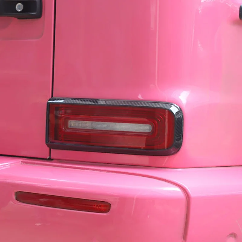 

metyoucar Real Carbon Fiber Car Rear Light Turn signal Trim Frame Car Accessories For Mercedes Benz G Class G500 2019-2025