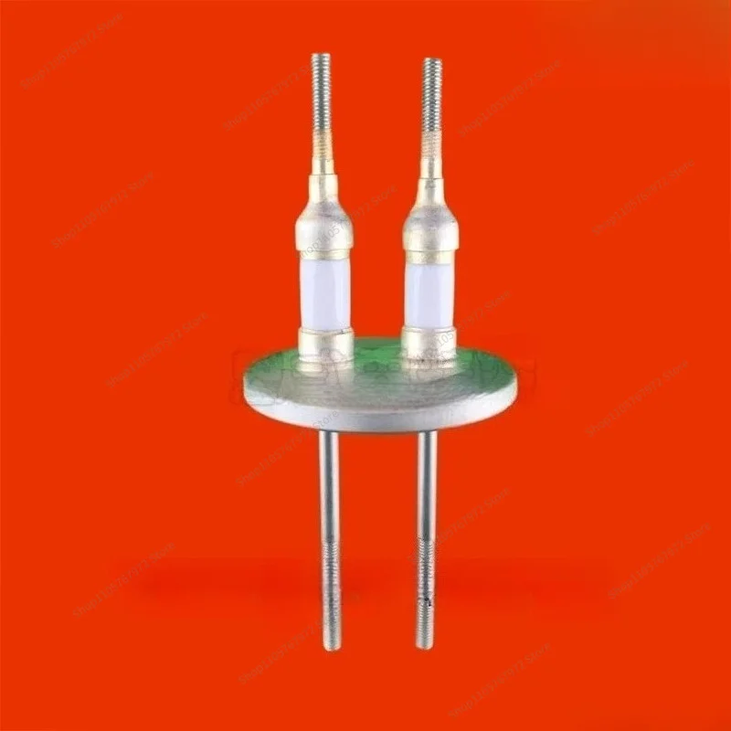 For Vacuum Electrode KF40 High Voltage Ceramic Vacuum Sealed Insulated Electrode Flange Brazing Connection Through Feed