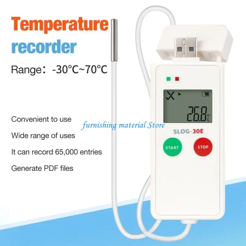 

Y5GD Wireless Probes Hygrometer Audits Tool Programmable Threshold Alarms for Lab Use