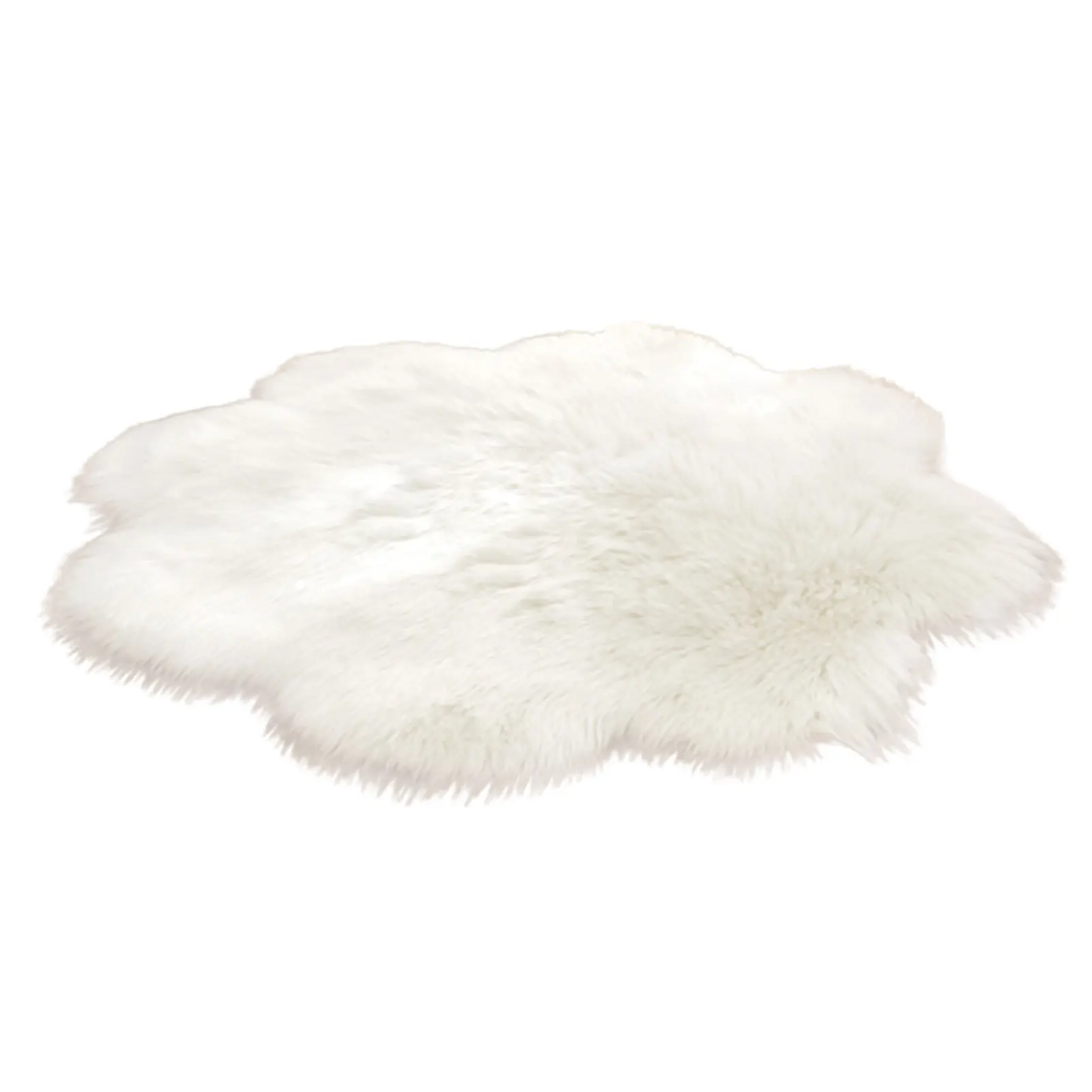 Super Soft Shaggy Rugs Plum Shape Comfortable Fuzzy Rug with Dense Fleece for Living Room Bedroom Kids Room