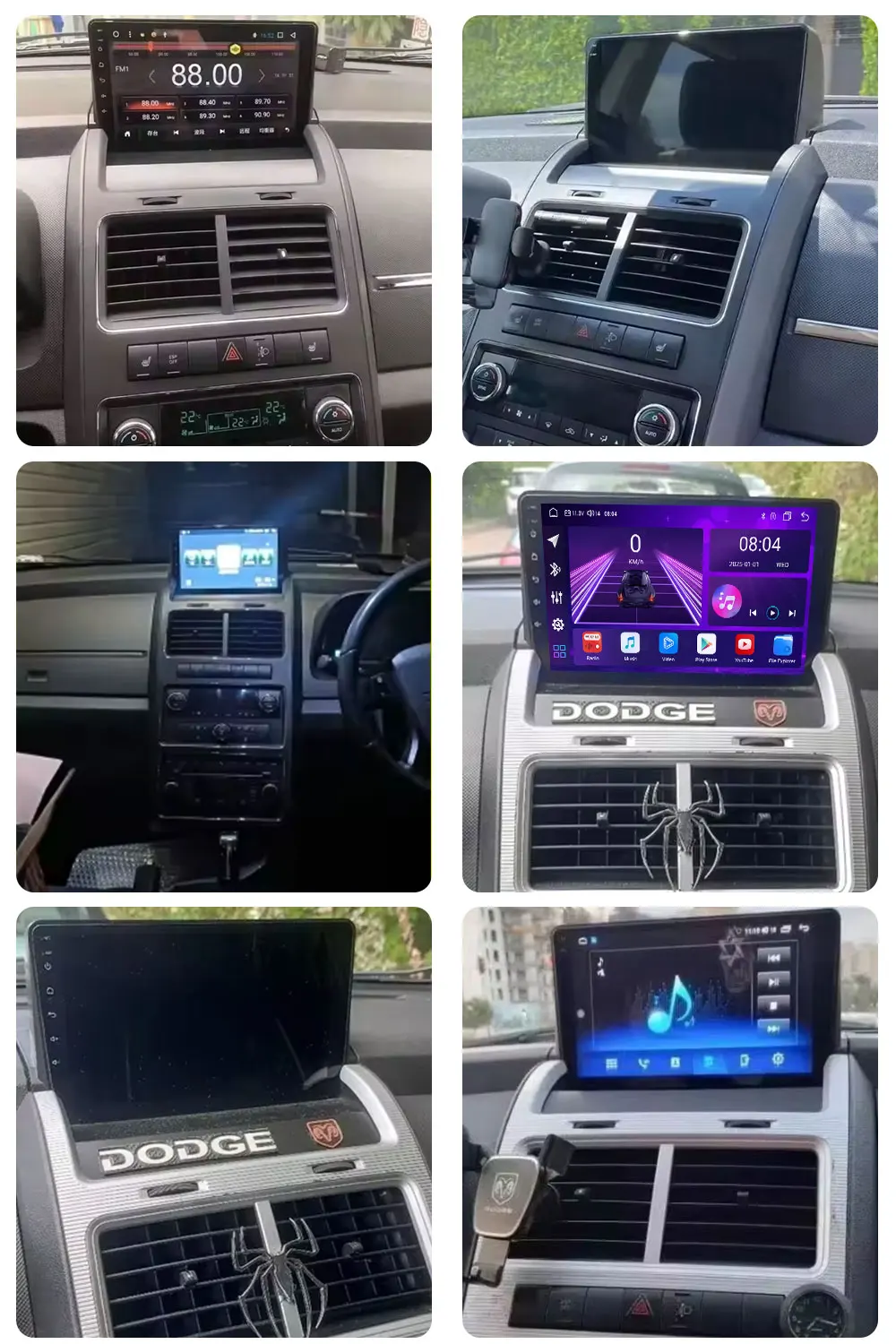 Android 14 Car Radio For DODGE Journey 2009-2012 9inch Carplay Auto GPS Navigation 8Core Multimedia Player Intelligent Stereo 4G
