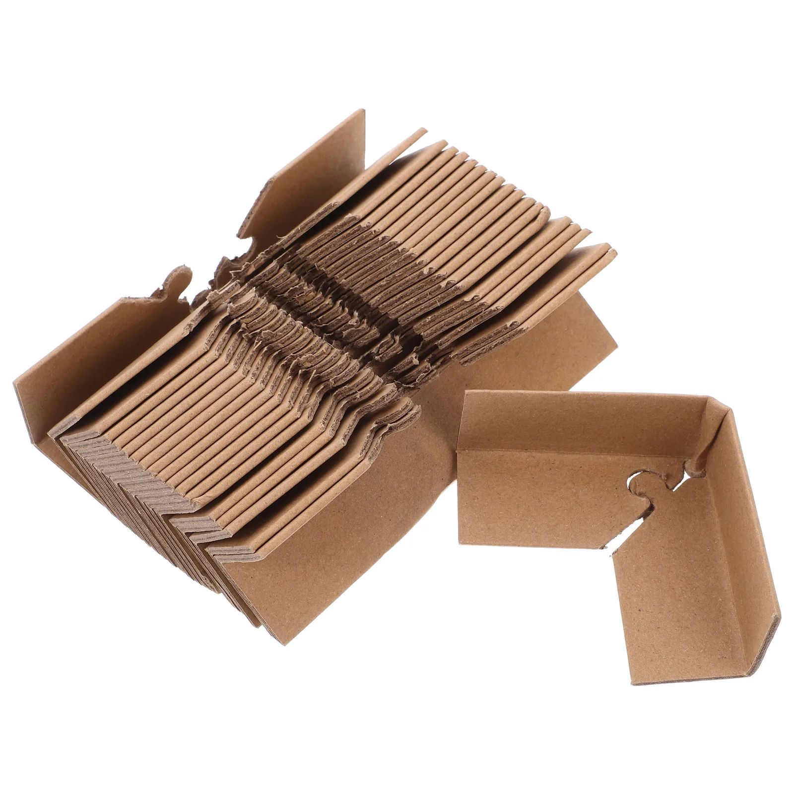 20Pcs Lock Buckle Paper Corner Guards Three Sided Packaging Edge Protectors Shipping Box Corner Protectors Carton Panel Moving