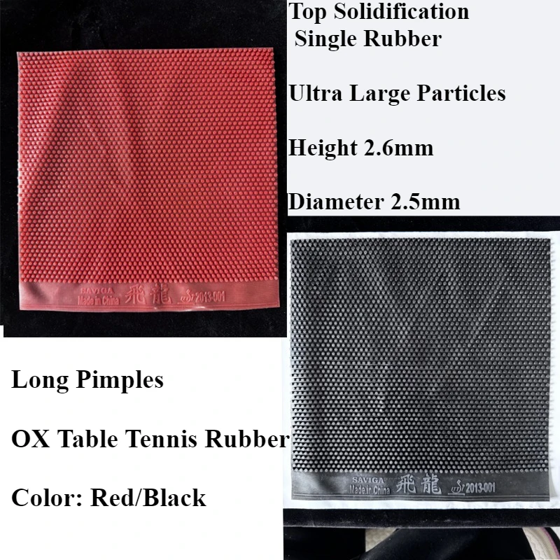 OX Table Tennis Rubber Long Pimples Ultra Large Particles Height 2.6mm Diameter 2.5mm Top Solidification PingPong Single Rubber