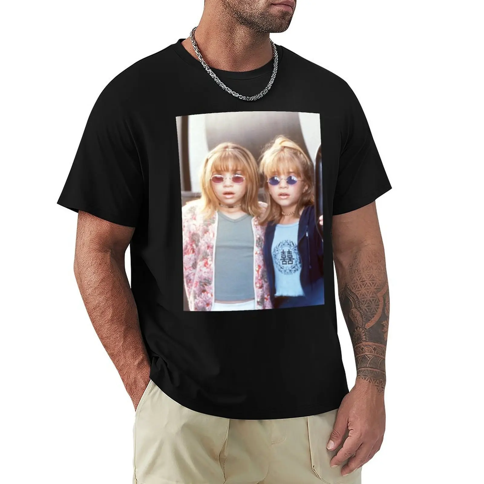 

Ashley and Mary Kate T-Shirt heavyweights customs design your own rapper graphic tees custom shirt t shirt men 100℅ cotton