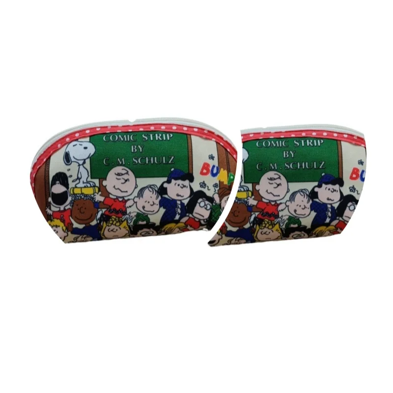 Miniso Cartoon Cute Snoopy Joint Printed Pen Bag Stationery Large Capacity Makeup Storage Bag Student