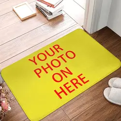 Family Pets Custom DIY Logo Front Floor Door Entrance Mat Outdoor Customized Photo Print Bath Kitchen Doormat Room Carpet Rug
