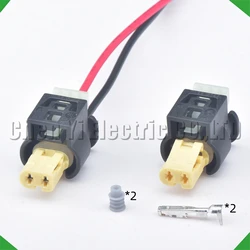 2 Pin Automotive waterproof connector Fuel injector Wire harness plug 7615636-03 805-120 7615636-02 For BMW Benz