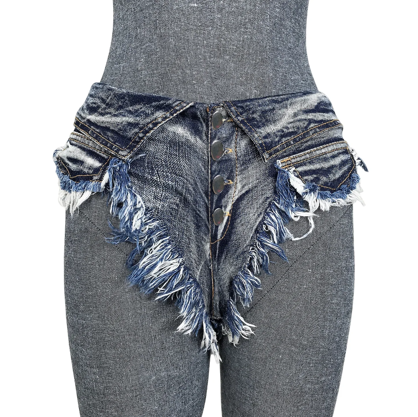 Nieuwe Europese En Amerikaanse Zomer En Herfst Denim Shorts Hot Shorts Nachtclub Vrouwen Sexy Hoge Taille Jeans