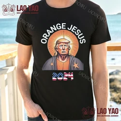 Trump 2024 Alphabet T-shirt Goth Clothes Jesus Fans Support T-shirts for Women Streetwear Tops Harajuku Kpop Y2k Clothing Men