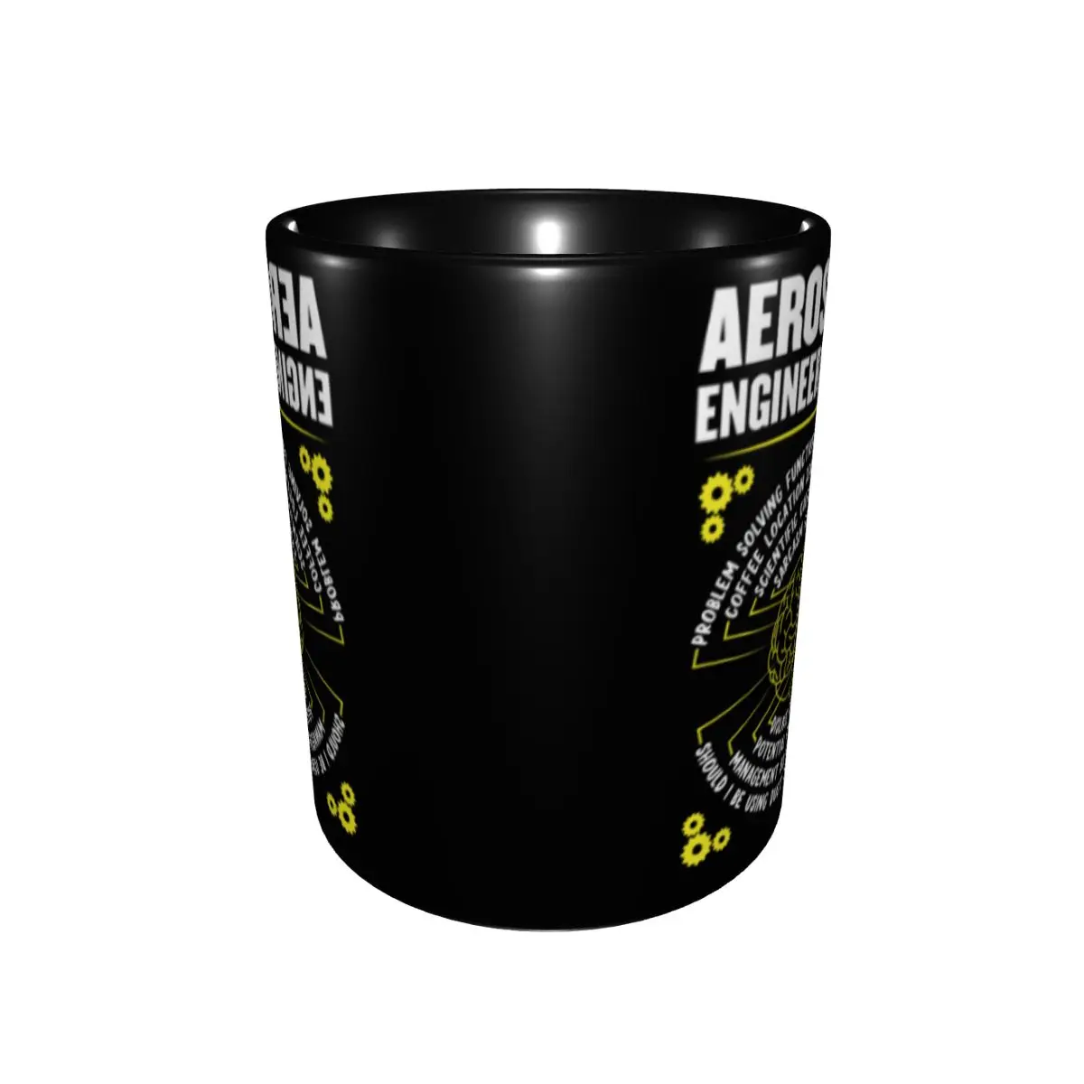 Aerospace Engineer Brain Funny Aerospace Engineering Gift Essential Mugs Top Quality Cups Mugs Print Geeky tea cups