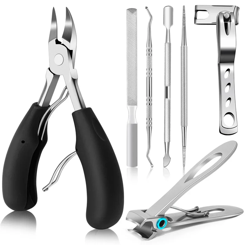 

Набор кусачек для ногтей из нержавеющей стали, профессиональный угловой инструмент для ремонта ног без запаха, для всех типов ногтей