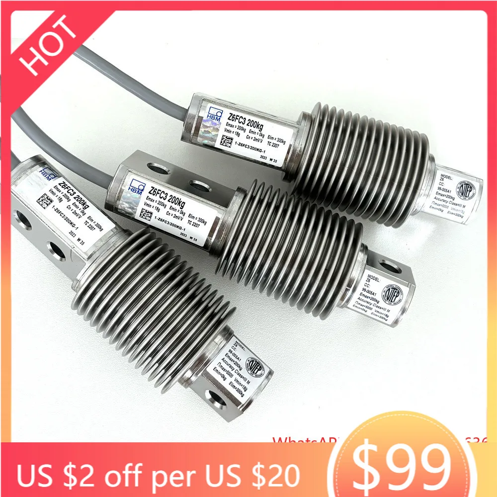 Z6FC3 10/20/30/50/100/200/300/500kg 벨트 스케일 벨로우 로드셀