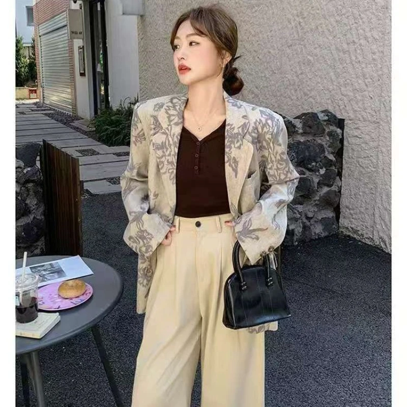 New Chinese Style Jacquard Blazer Women's 2026 Spring and Autumn New Design Sense Fashion Temperament  Commutingsmall Suit Top