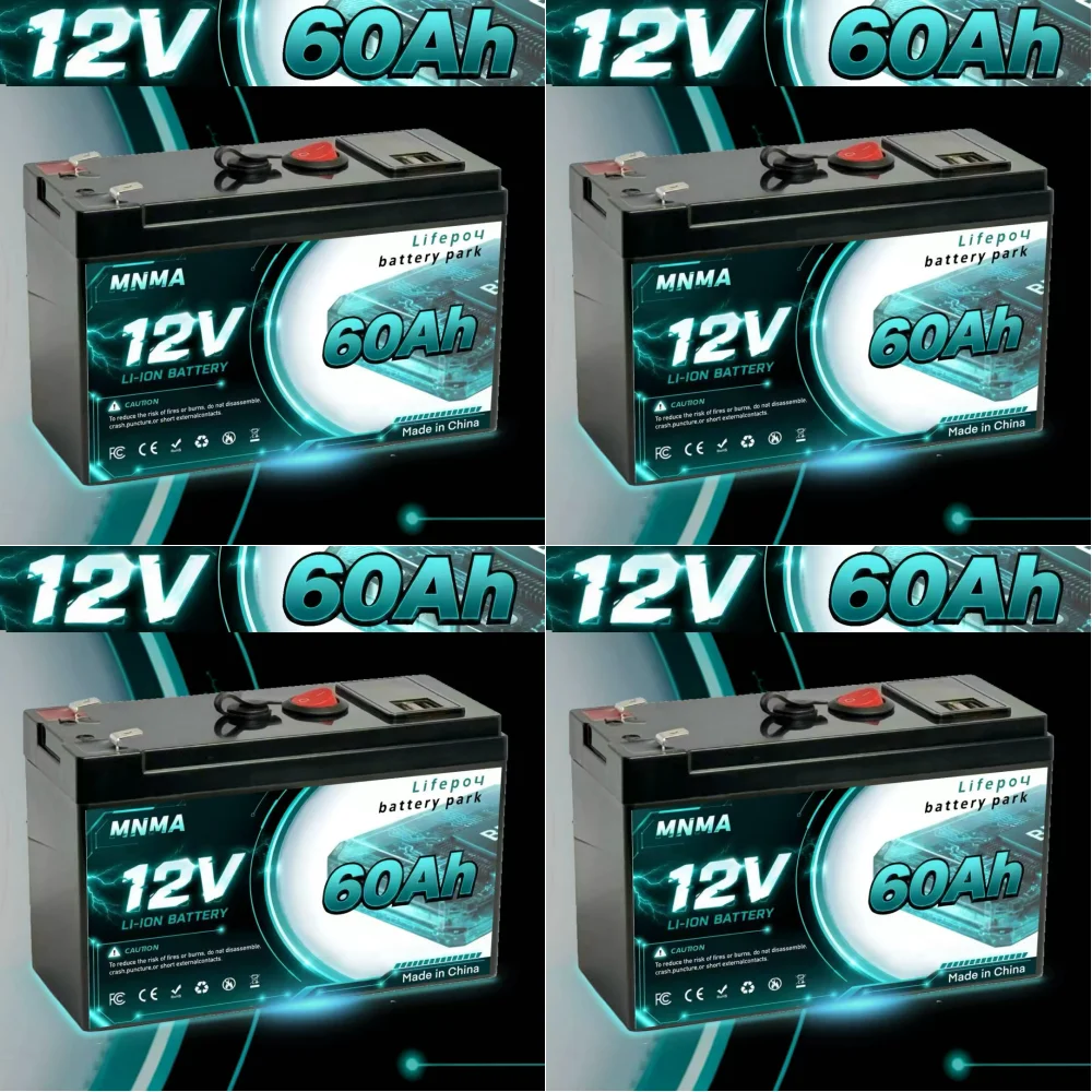 Upgraded 12V 10Ah Lithium Battery Pack With Built-in BMS, Deep Cycle Design or Solar StorageMarine Boat & Outdoor Fishing Use