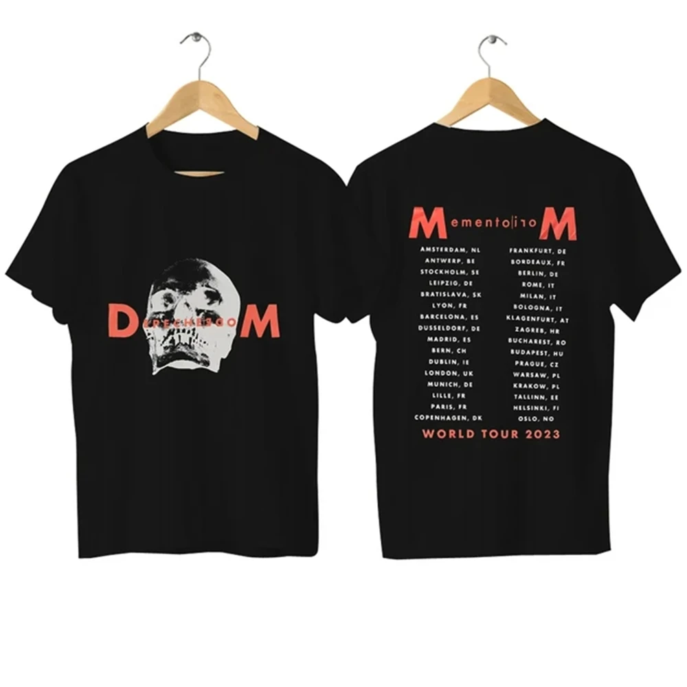 2026 Summer New Men's Casual T-shirt Depeche Vatican Death Special Print Shirt for Sporty Clothing Streetwear