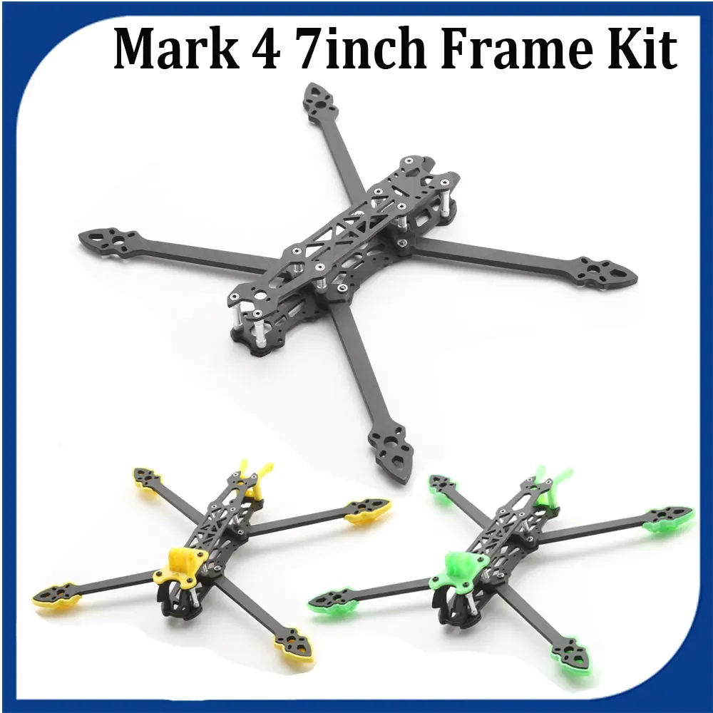 

Mark4 Mark 4 7inch 295mm with 5mm Arm Thickness Quadcopter Frame 3K Carbon Fiber for 7" FPV Freestyle RC Racing Drone Frame Kit