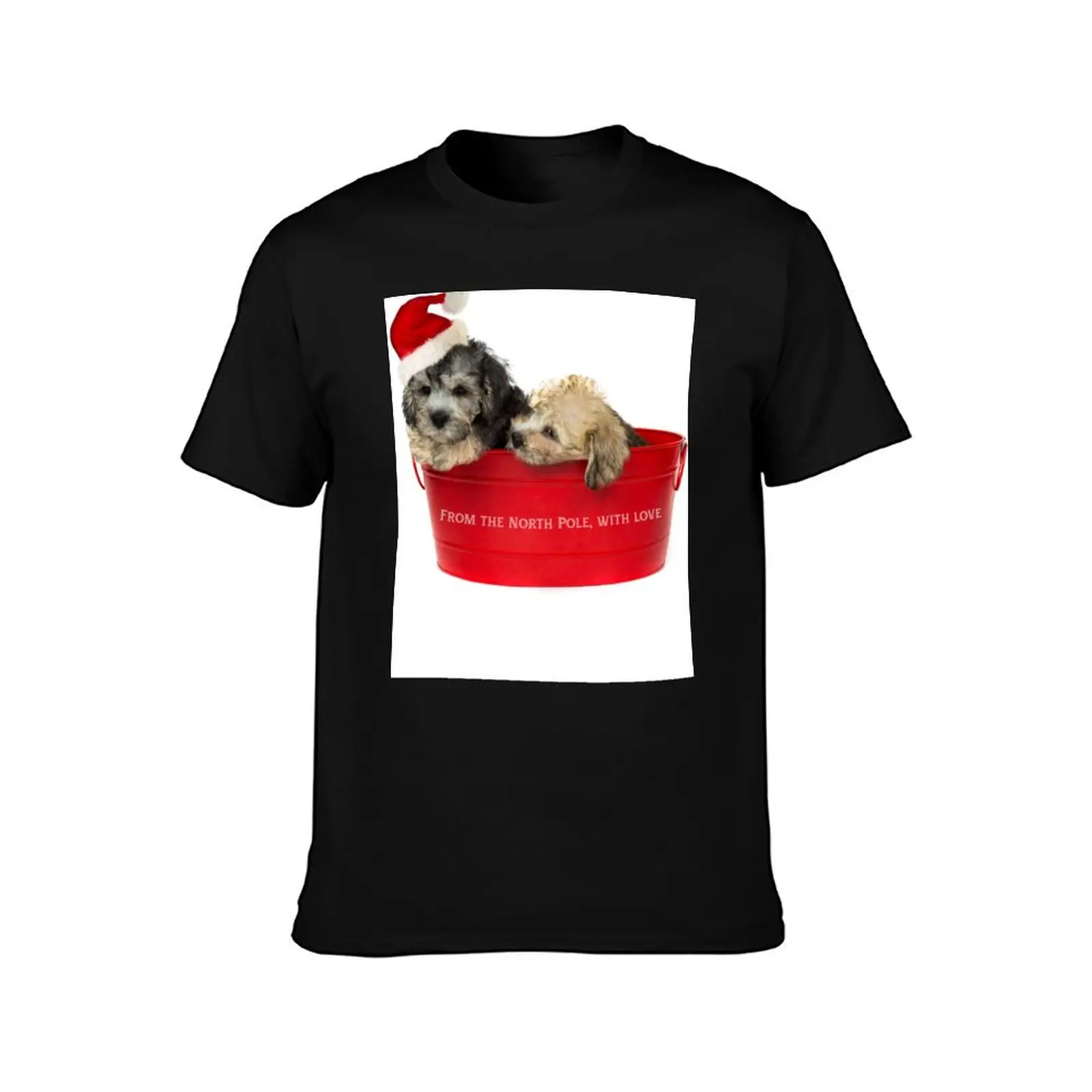 Dandie Dinmont Terrier - From the North Pole, With Love CHRISTMAS T-Shirt Casual Street Style Short Sleeve Tee