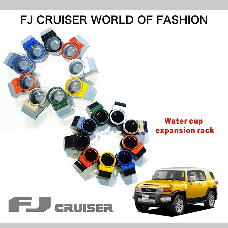 

Cup Holder Expander Fit for 2007-2022 Toyota Fj Cruiser Water Bottle Holder FJ Cruiser Interior Accessories Drinks Holders