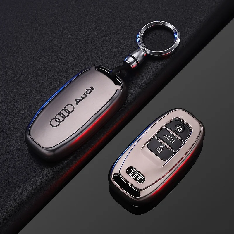 Étui pour clé de voiture, coque de protection pour télécommande, pour Audi Q1 Q2 Q3 Q4 Q5 Q6 Q7 Q8 A1 A2 A3 A4 A5 A6 A7 A8 TT RS3 RS7 B7 C5 C6 TTS R8 S6R