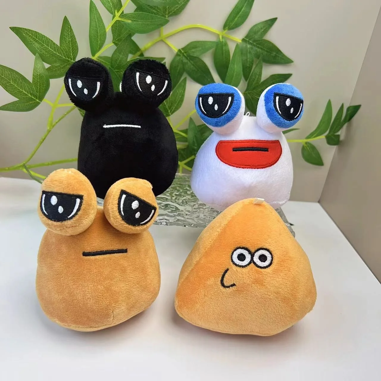 4 Styles Adorable Hot Game My Pet Alien Pou Plush Keychain Toy Stuffed Animals Pendant Perfect Gift Halloween Christmas Decor