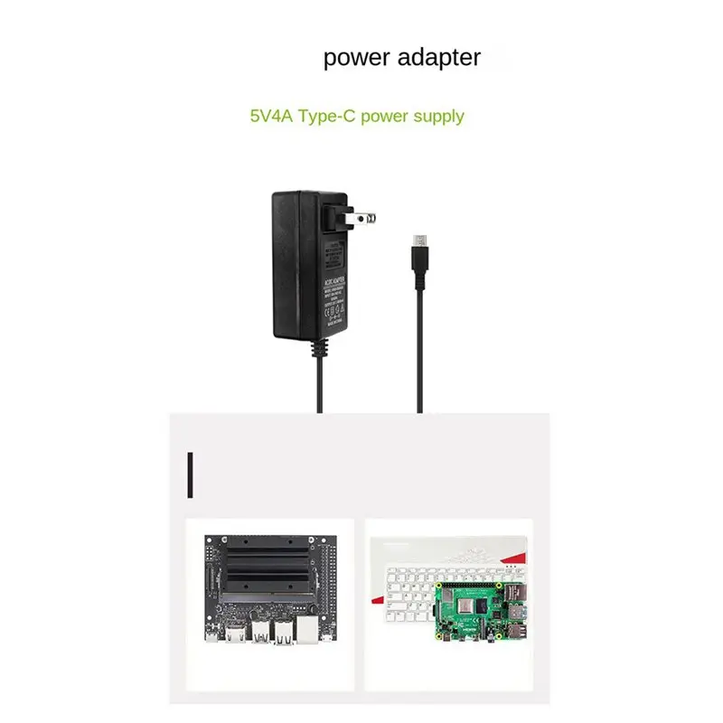 5X Suitable For Orange Pi Power Adapter Type-C Interface 5V 4A Power Supply US Plug