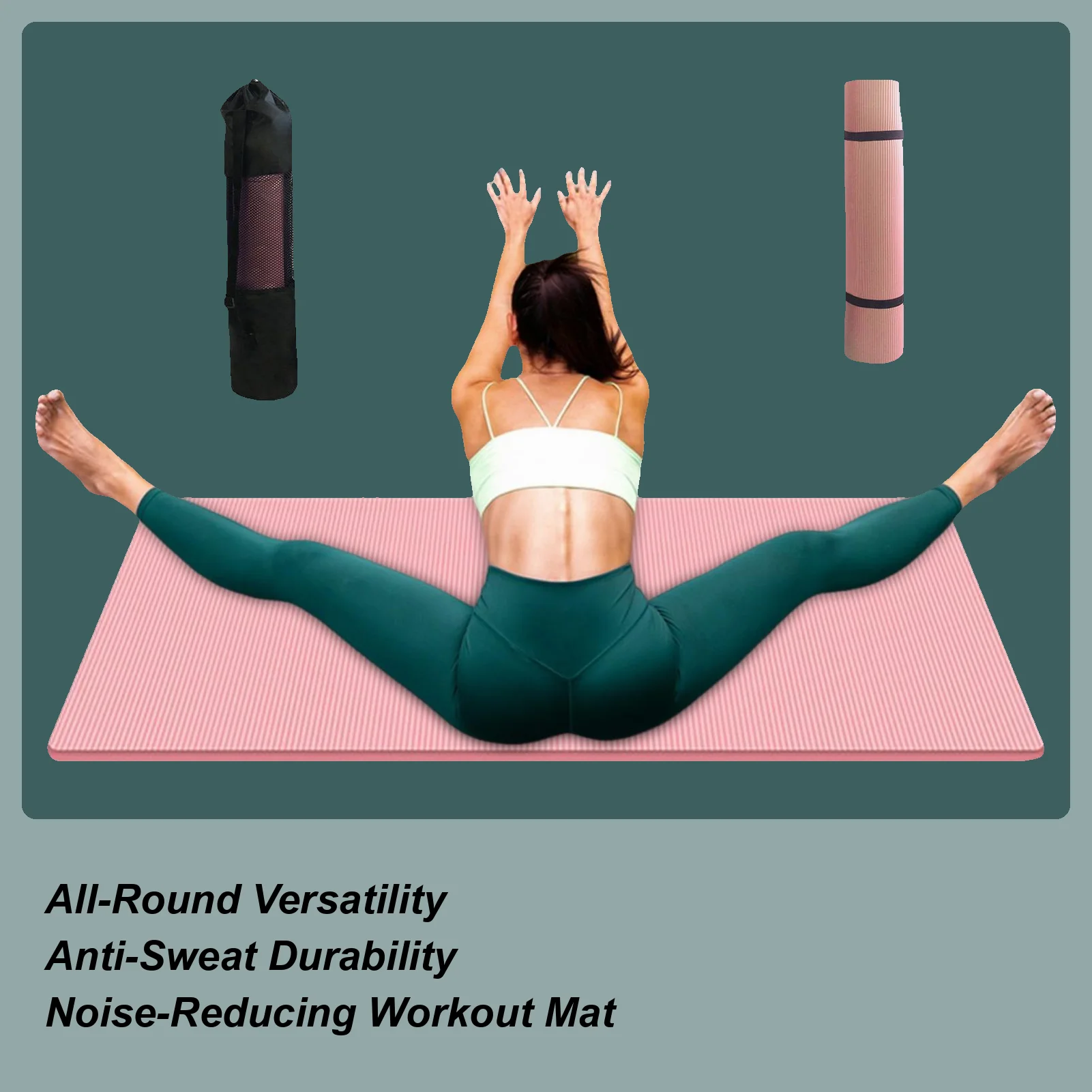 سميكة اليوغا حصيرة 15 مللي متر ممارسة الوسادة معدات تجريب اليوغا تجريب حصيرة مع حمل الرافعة للنساء الرجال بيلاتيس الطابق تمتد #1
