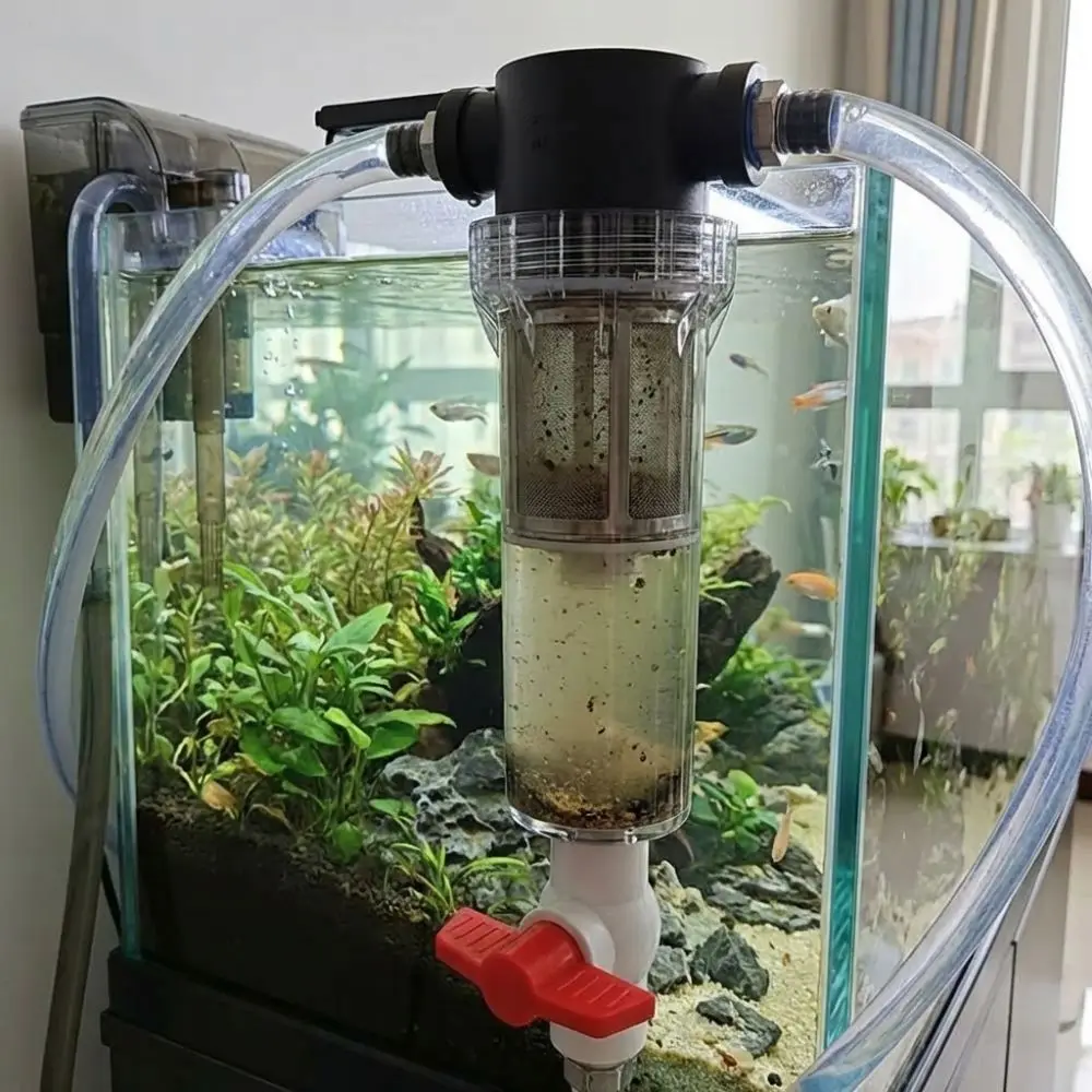 1/2 3/4 Innengewinde Aquarium Fäkalienabscheider Edelstahl Filtersieb Präzisionsfiltration Sediment-Wasserfilter