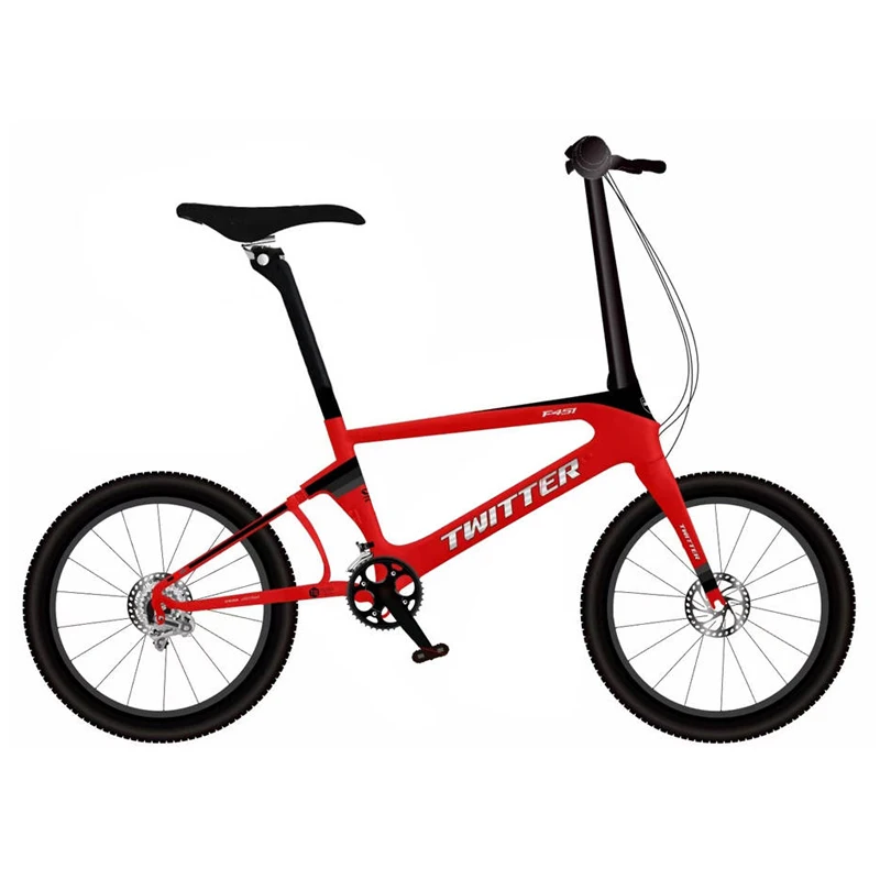 

Twitter Mini City Bike 20-дюймовая рама из углеродного волокна, 22 скорости, карбоновый складной велосипед