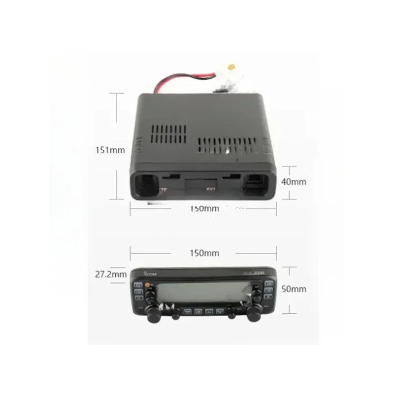 Transceptor FM VHF 137-174MHz UHF 400-470MHz 50W repetidor montado en vehículo Scrambler-2730E Radio móvil de doble banda