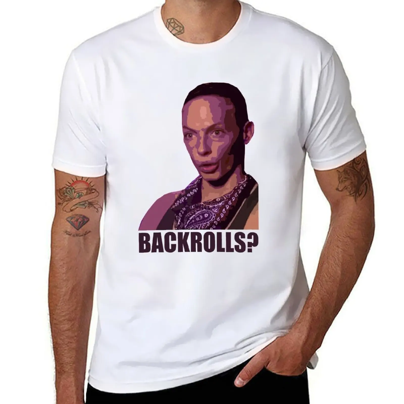 

Мужская мужская футболка из хлопка Backrolls 100, футболка Edwards для хлопка, забавные рубашки, мужские рубашки Alyssa