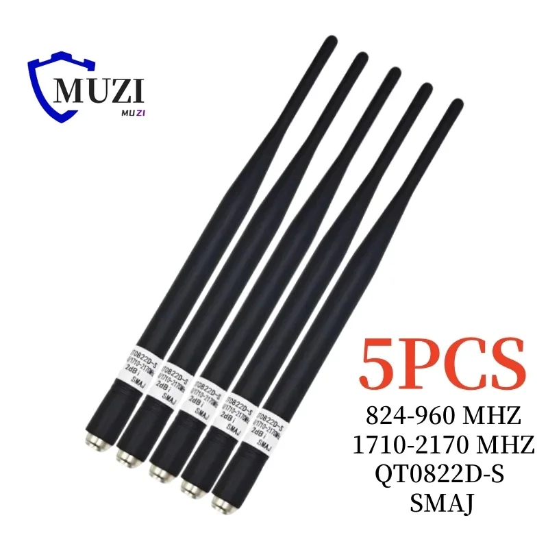 5PCS QT0822D-S SMAJ Network Antenna Frequency 824-960/1710-2170MHz 2dBi for South Etc All Brands Surveying GPS RTK GNSS Receiver