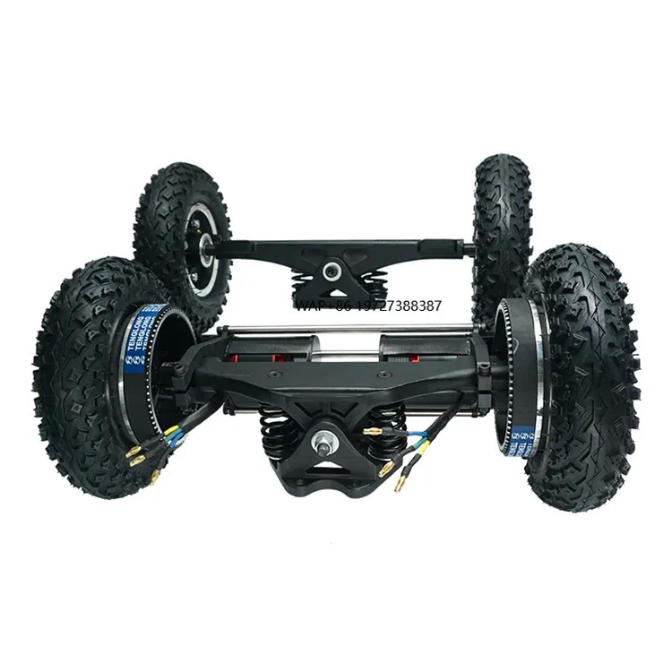 

Pneumatic All Terrain Tire Kit with 11'' Trucks + 6384 Motor 4000W Belt Motor 2pcs + 8'' Offroad Wheels for DIY Skate Board
