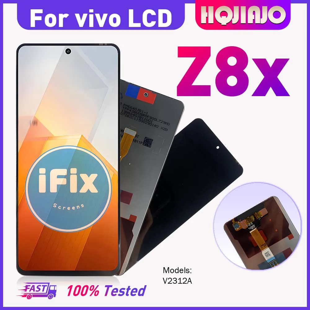 664インチlcdディスプレイタッチスクリーンデジタイザー、vivo-iqoo-z8-z8x用高品質交換修理部品、z8-z8x-v2314a-v2312aモデル対応