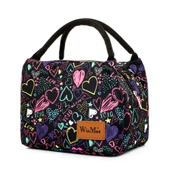 Bolsa de almuerzo aislada para mujer, bolsa térmica, fiambrera pequeña, bolsa de trabajo de comida perfecta (bolsas femeninas)