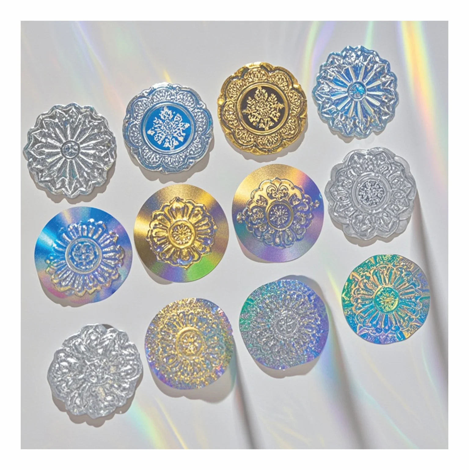 

Professional Custom Die Cut Hologram Sticker Custom Logo Hologram Seal Candle Labels